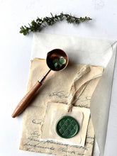 Load image into Gallery viewer, Wax Melting Spoon - Rose Gold and Wood