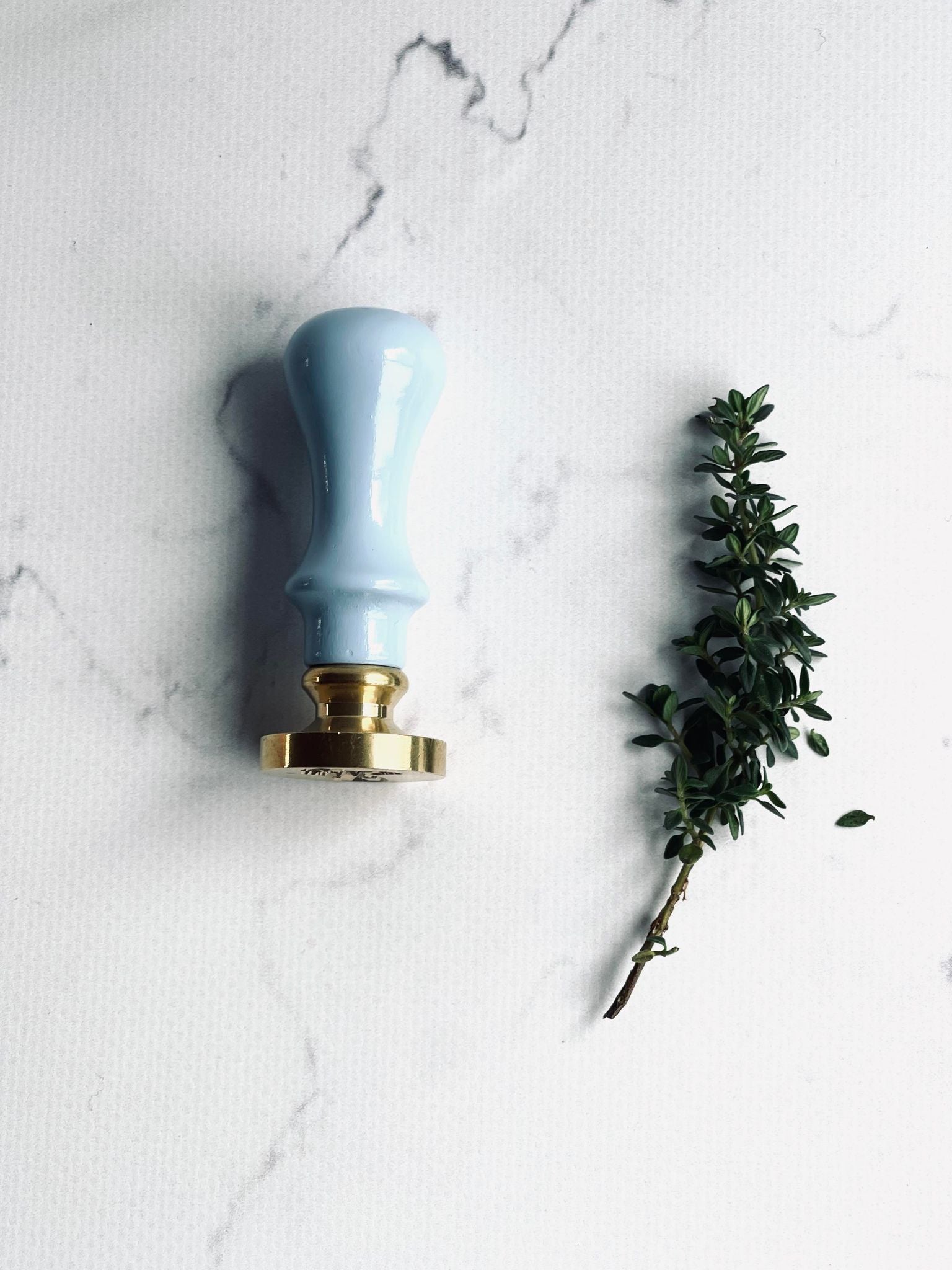 Wax Stamp Handle Pale Blue Betty Mae Wrote