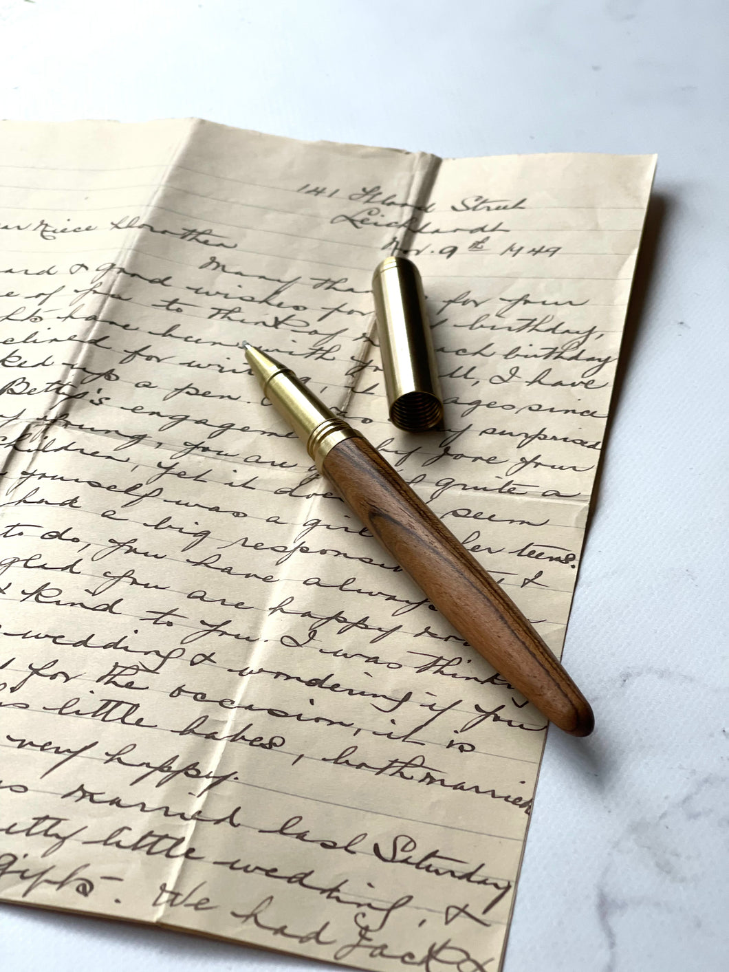 Pen - Brass and Wood